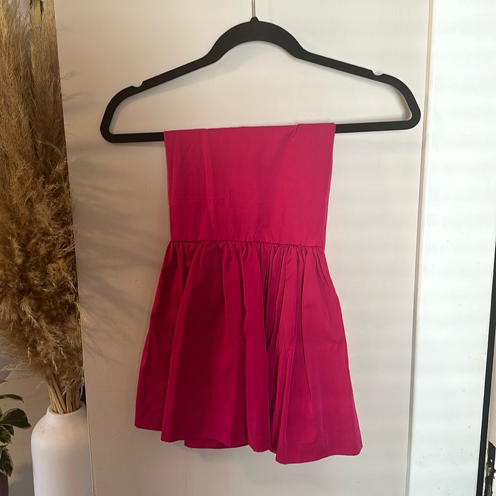Zara pink midi skirt